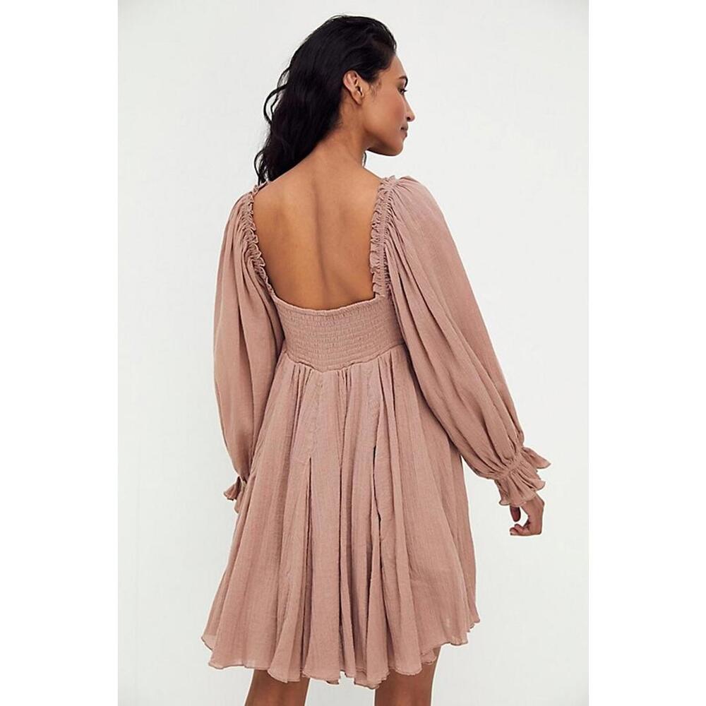 Free people Rare how about you mini dress M boho festival - Picture 2 of 6